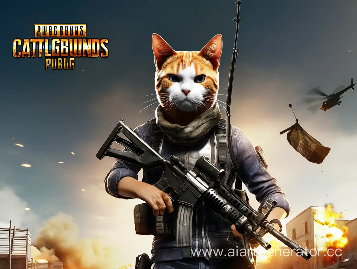 Thrilling-Pubg-Cat-Battle-in-Virtual-Arena
