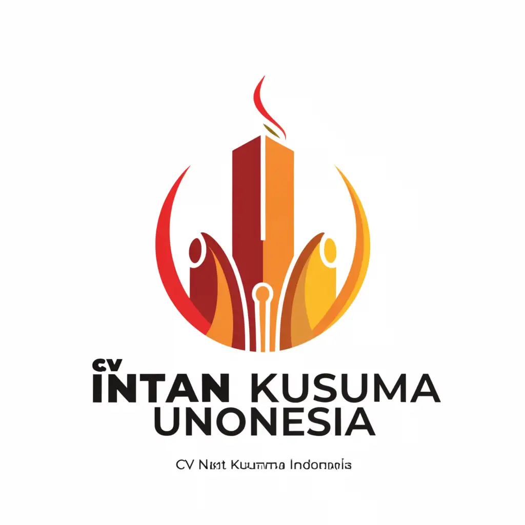 a logo design,with the text "CV Intan Kusuma Indonesia", main symbol:Building Spirit for the Nation,Moderate,clear background