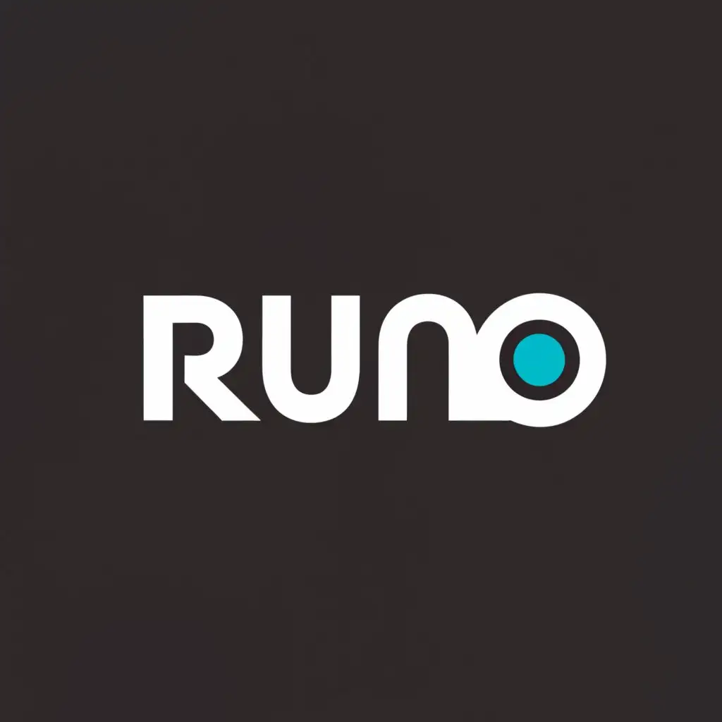 a logo design,with the text "runo", main symbol:power button,Moderate,be used in Internet industry,clear background
