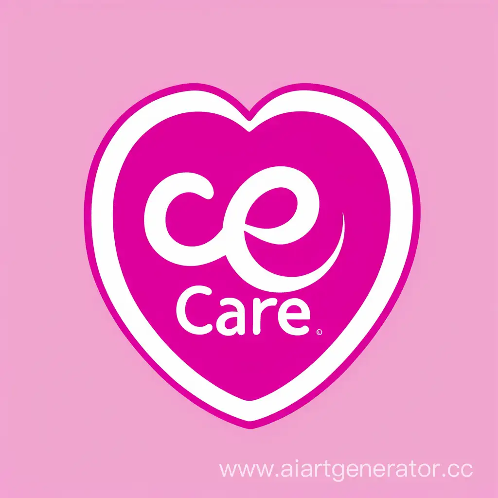 Pink-Care-Logo-Design-for-a-Compassionate-Touch
