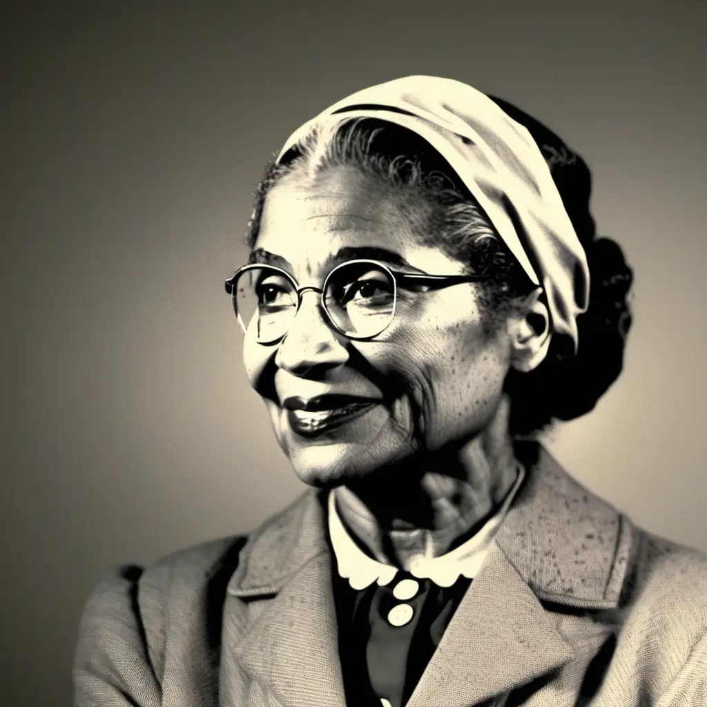Rosa Parks Portrait Inspiring Civil Rights Icon