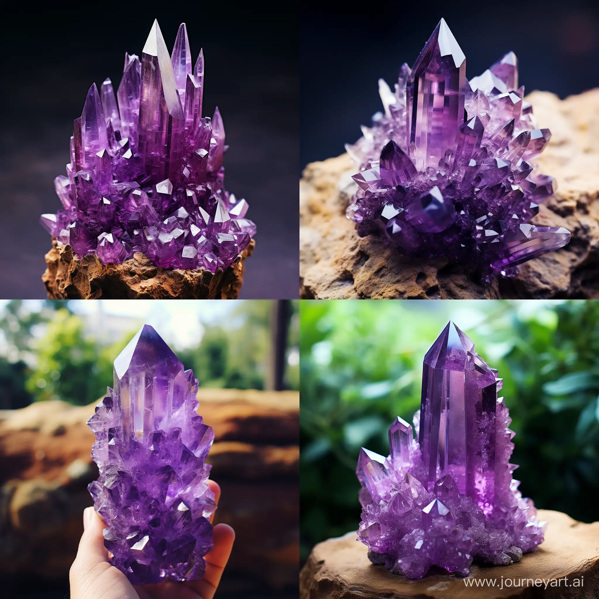一颗价值10美元的紫水晶