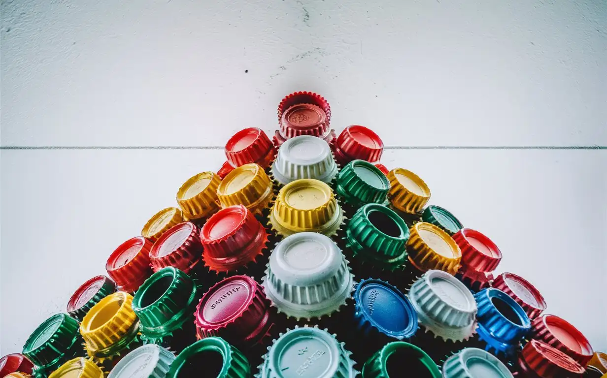 Recycling-Fun-Colorful-Plastic-Bottle-Caps-Arrangement