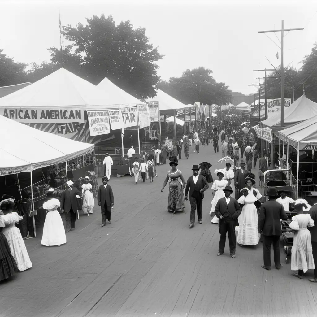 Vibrant Gathering at the 1910 AfricanAmerican Fair