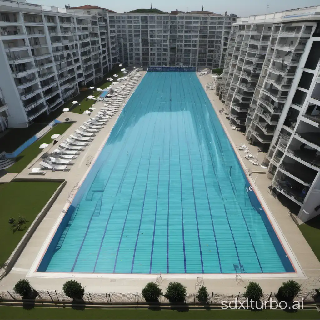 Very, very, very large swimming pool