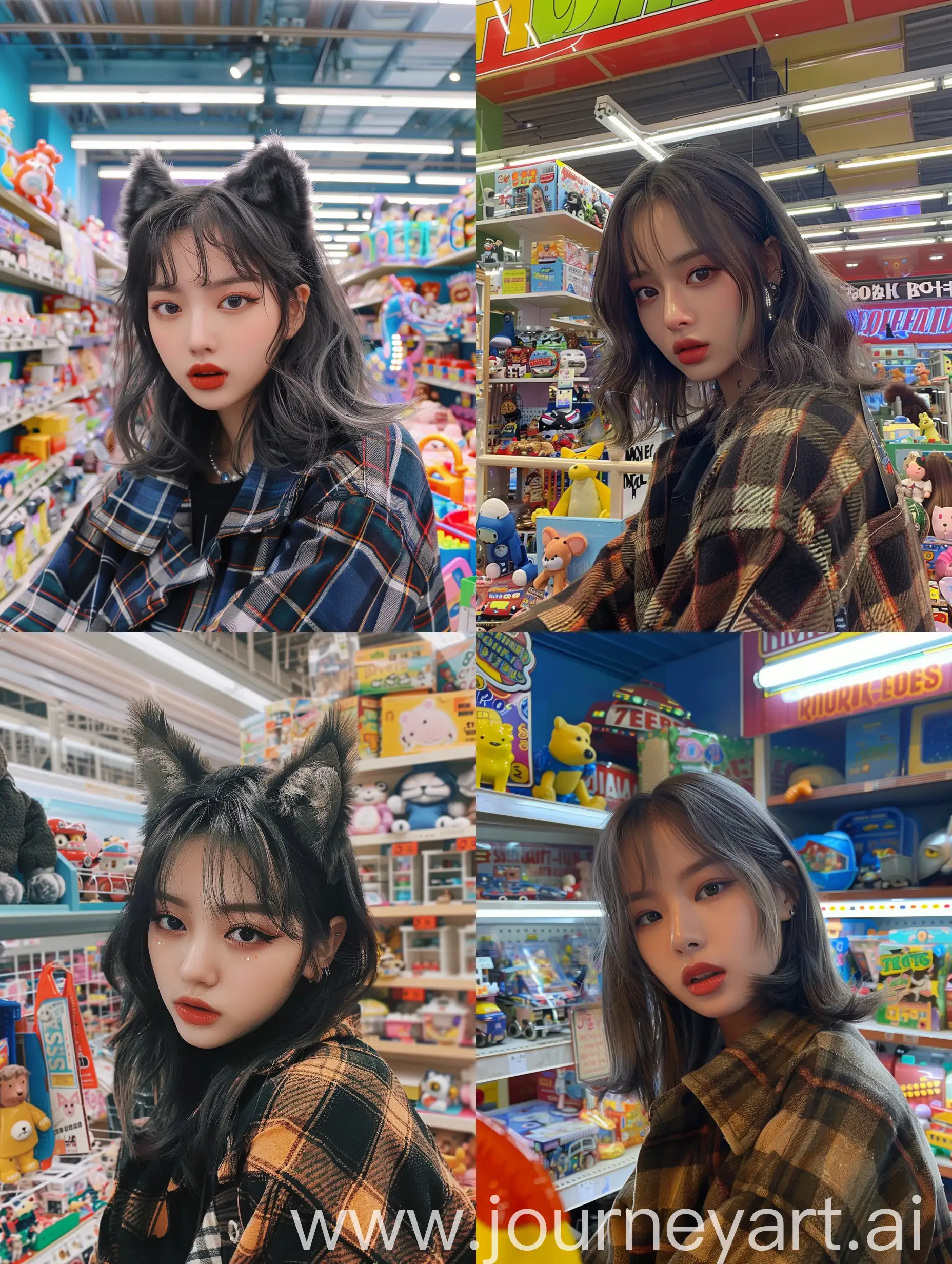 Jennie-from-Blackpink-with-Grunge-Makeup-Exploring-Toy-Store