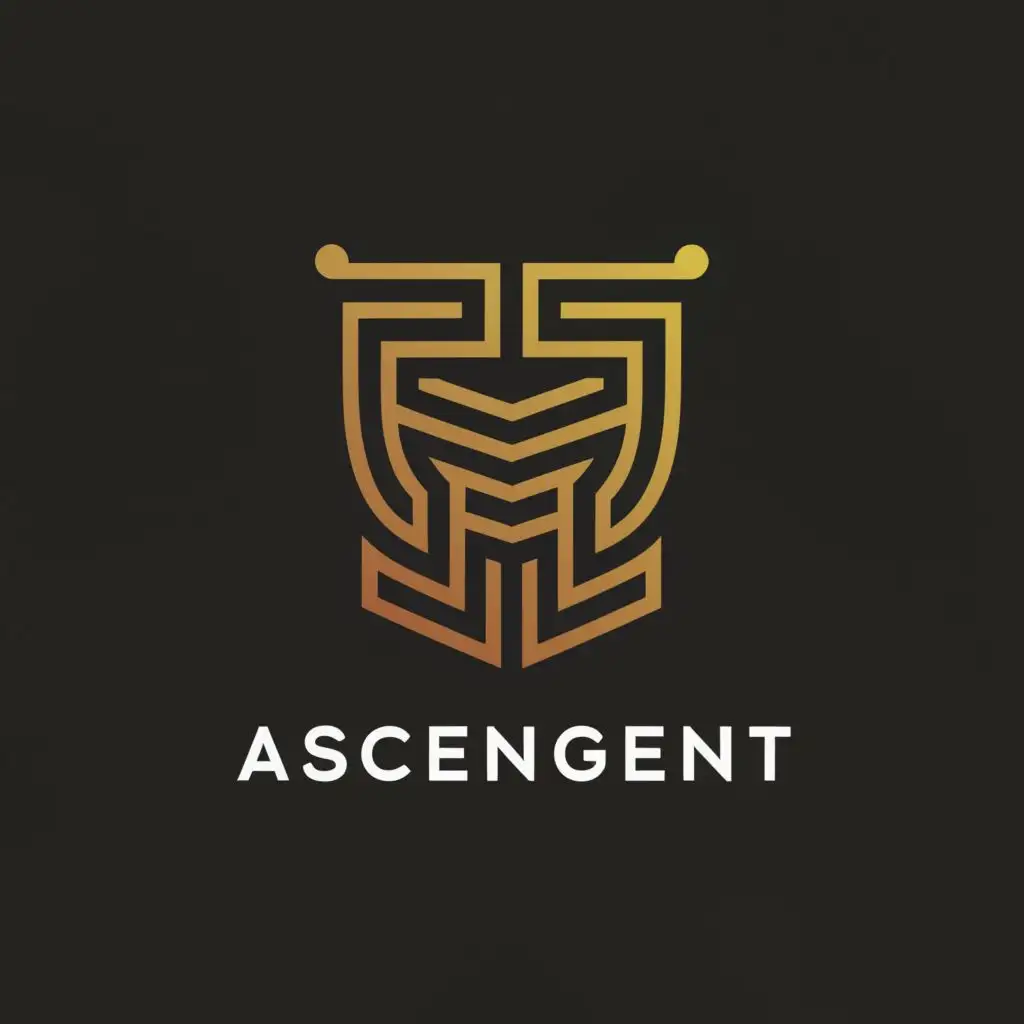 a logo design,with the text "AscendGent", main symbol:Man,complex,be used in Finance industry,clear background