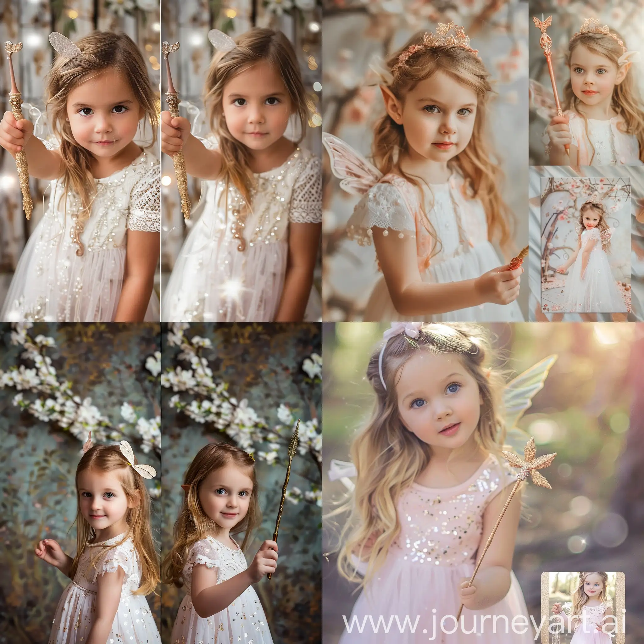 Adorable-Princess-Posing-with-Fairy-Wand-in-Hand-Front-and-Back-Photo