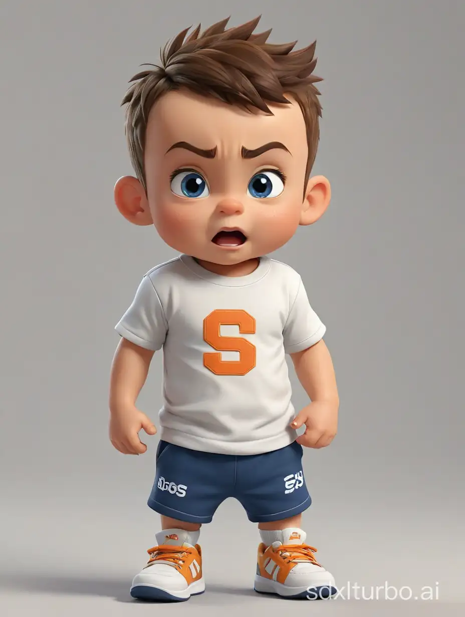 3D MASCOTTE baby BODY SIMPLE FOR COMPLEMENT sport tshirt and shoes