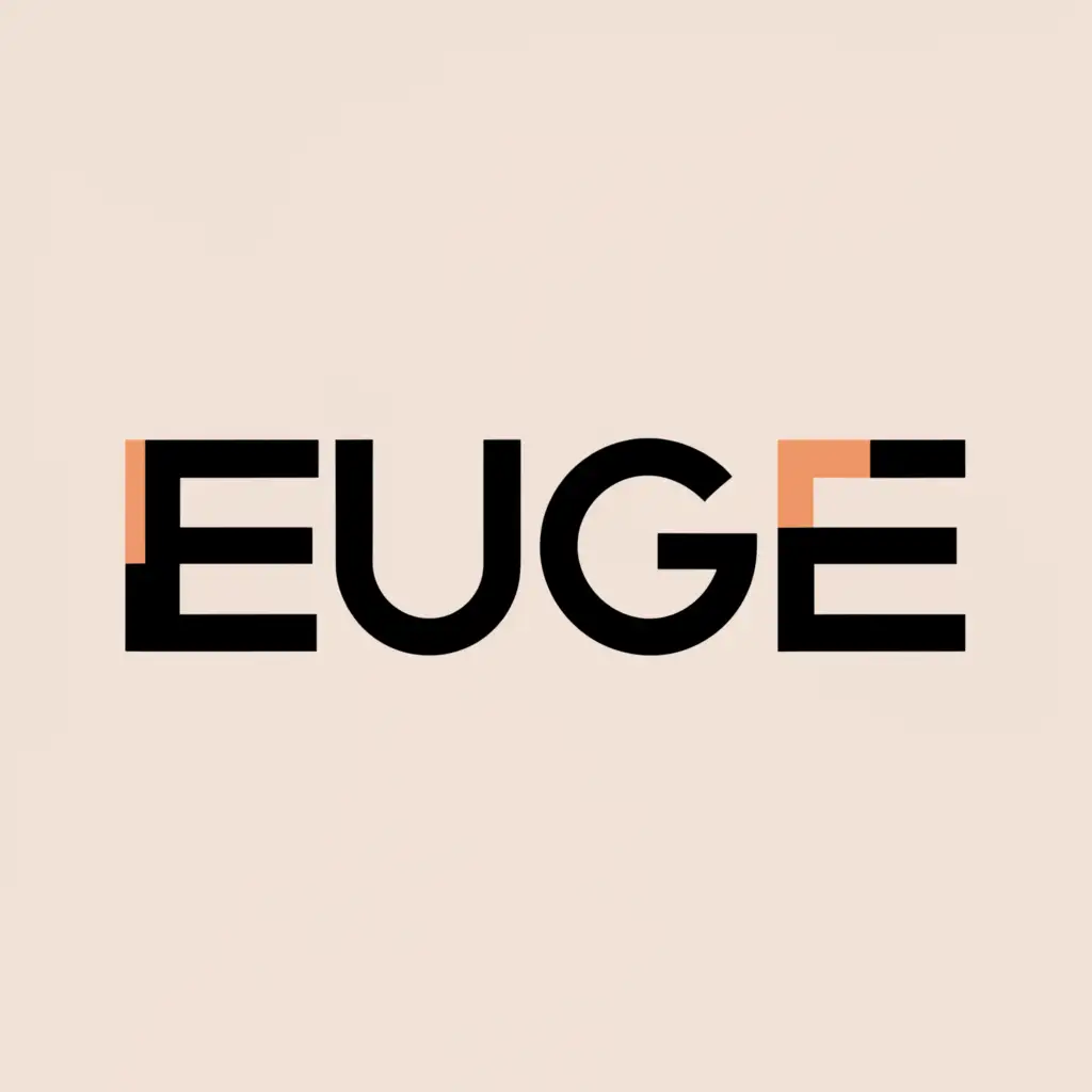 a logo design,with the text "EUGE", main symbol:EUGE,Minimalistic,clear background