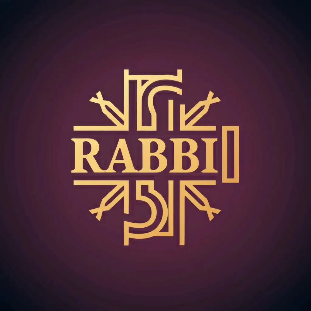 logo, Cross, with the text "Rabbi", typography, be used in Religious industry