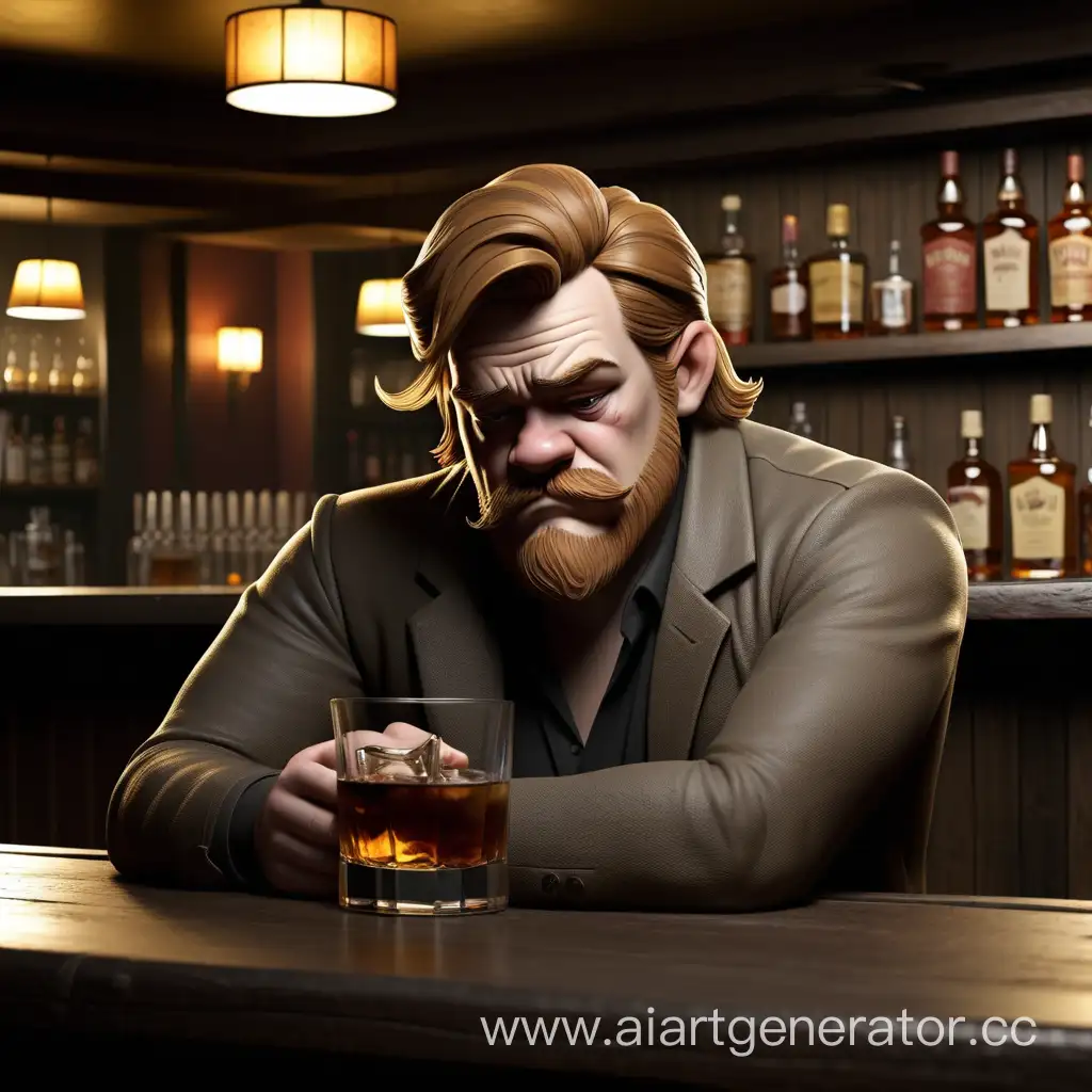 Solitary-Figure-Drinking-Whiskey-at-a-Bar