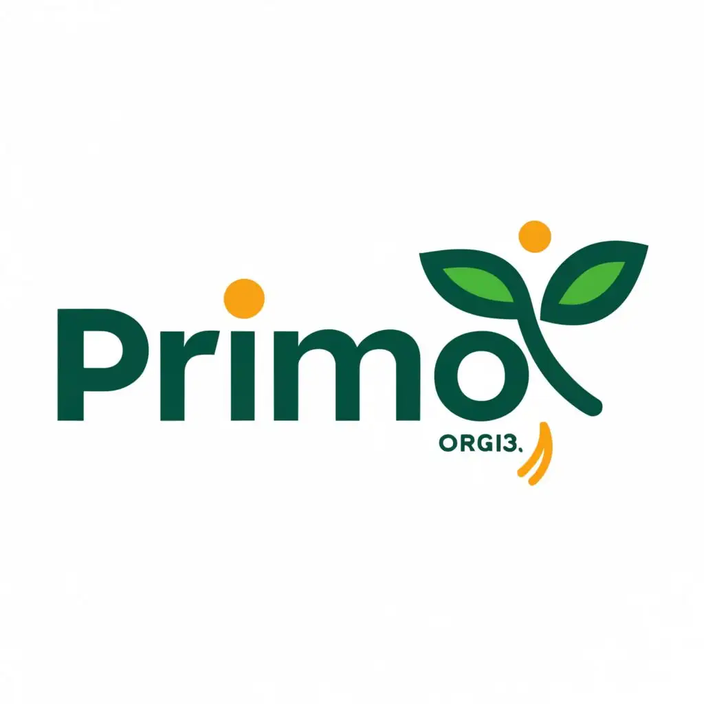 LOGO-Design-For-PRIMO-Green-and-Fresh-with-Leafy-Typography