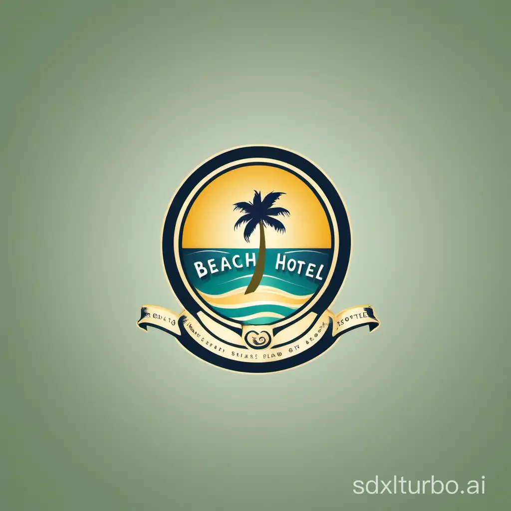 create me logo for a hotel named as beach top hotel