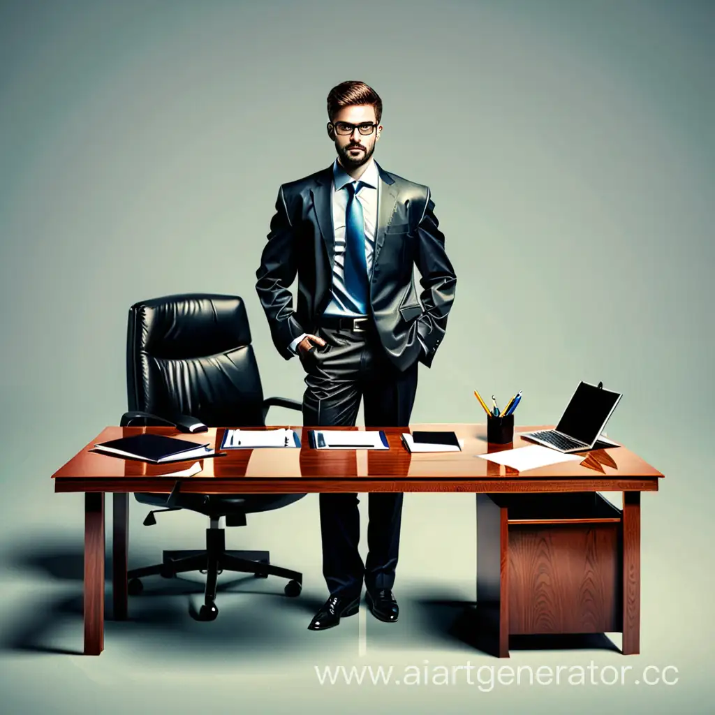 Professional-Businessman-Working-at-Desk