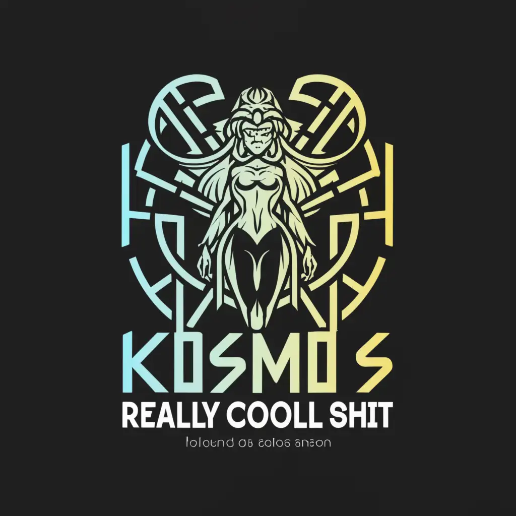 a logo design,with the text "kosmos berlin really cool shit icy rich colorful nice the best upper east coast usw", main symbol:anime very sexy,complex,be used in Events industry,clear background