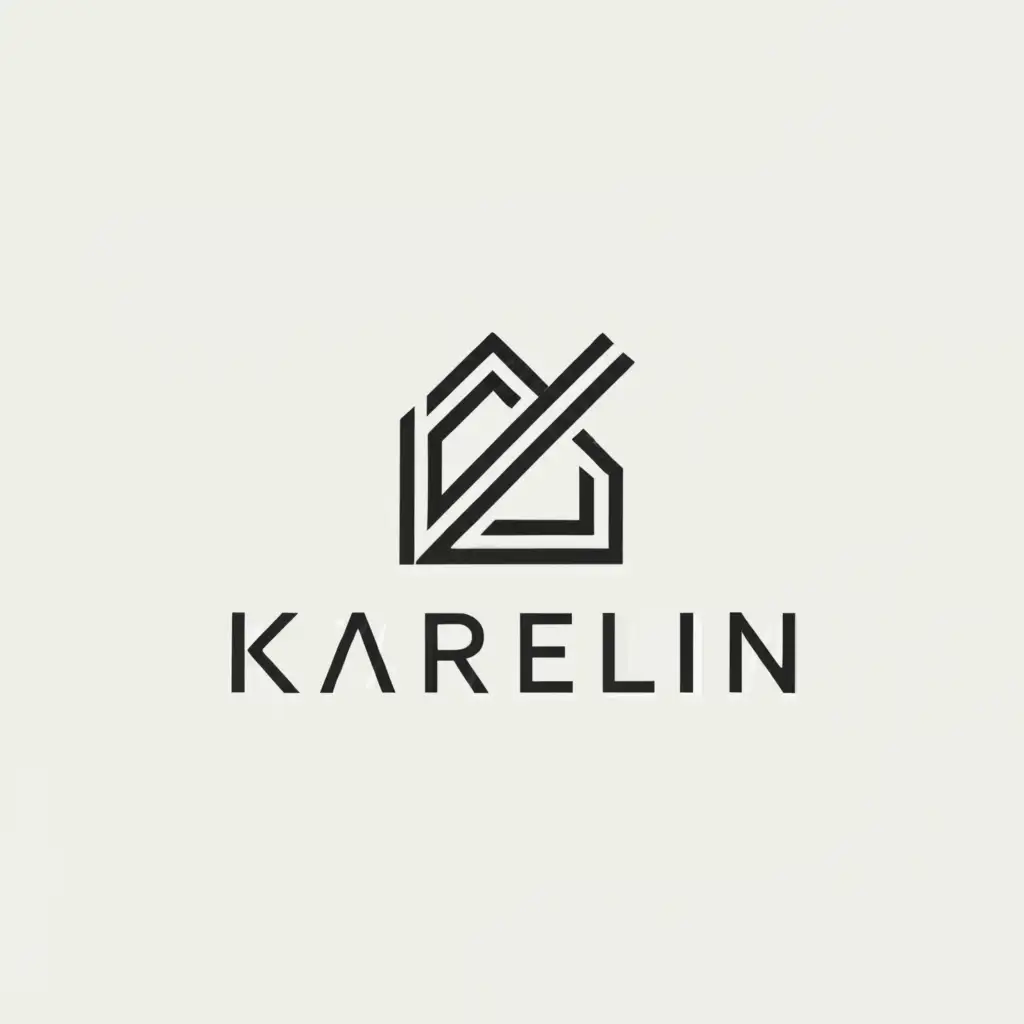 a logo design,with the text "Karelin", main symbol:Supply of building materials,Moderate,be used in Retail industry,clear background