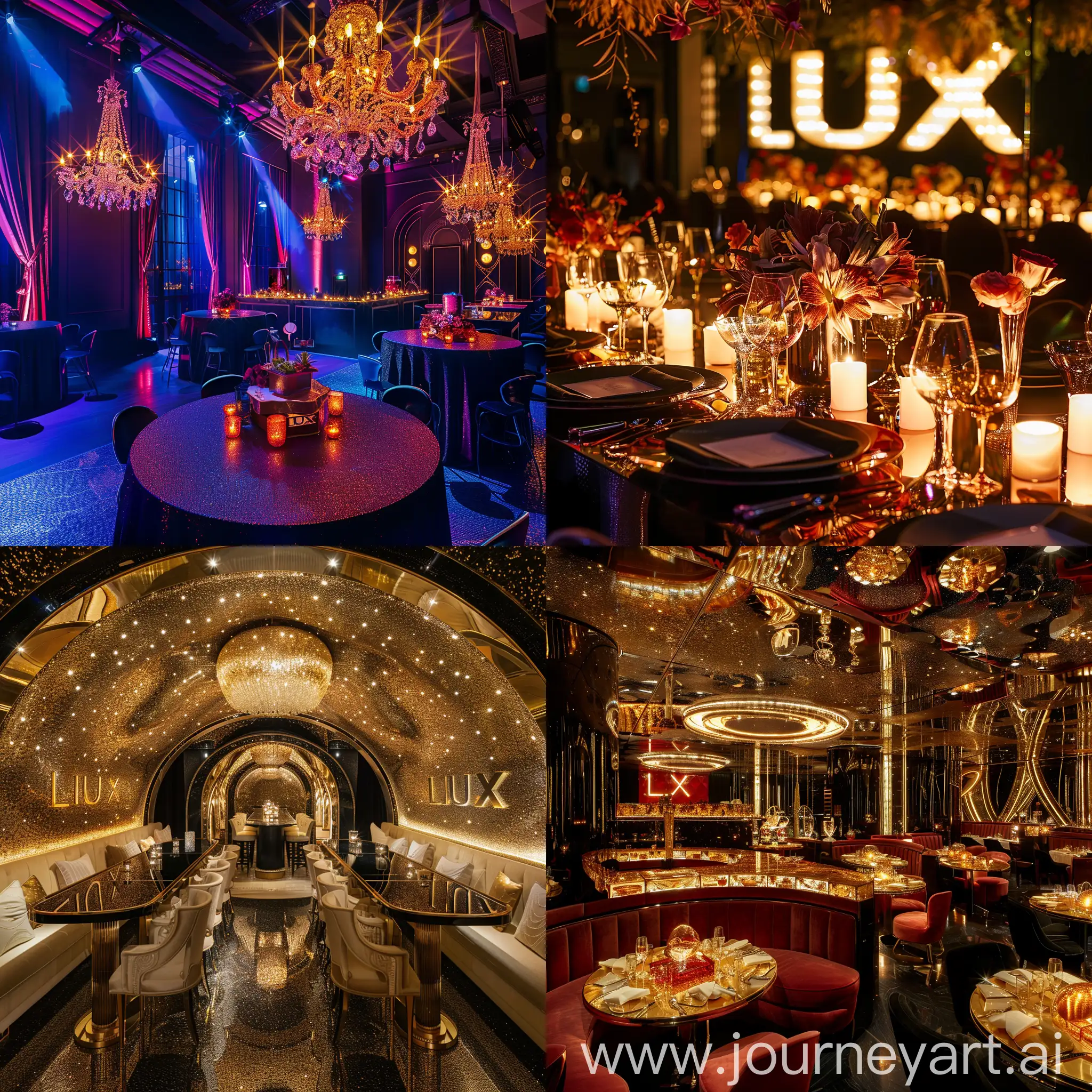 glitzy setting for LUX