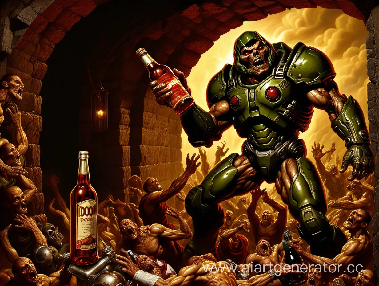 doom, пьяница пьяница за бутылкой тянется