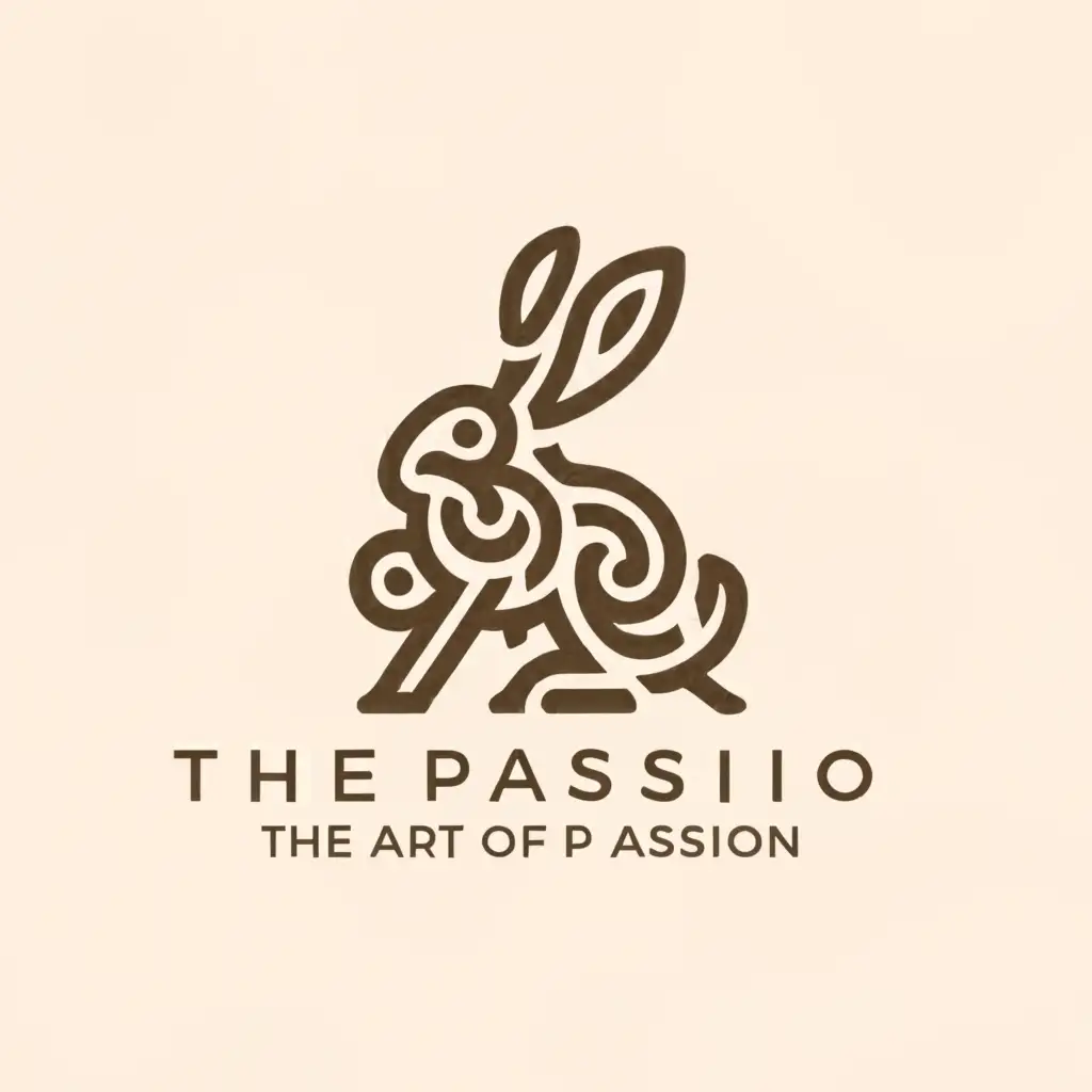 a logo design,with the text "The Art of Passion", main symbol:Rabbit,Сложный,be used in Развлечения industry,clear background