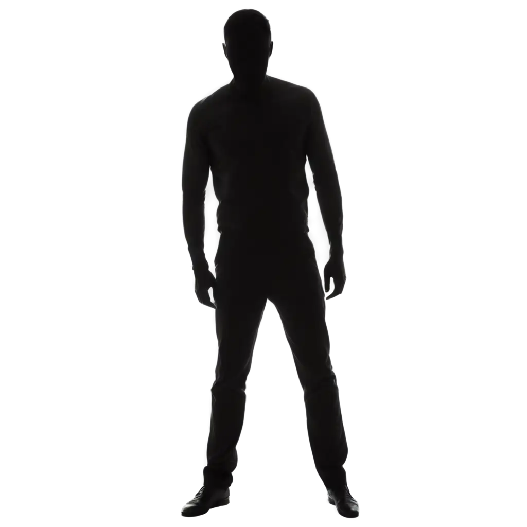 black shadow human figure