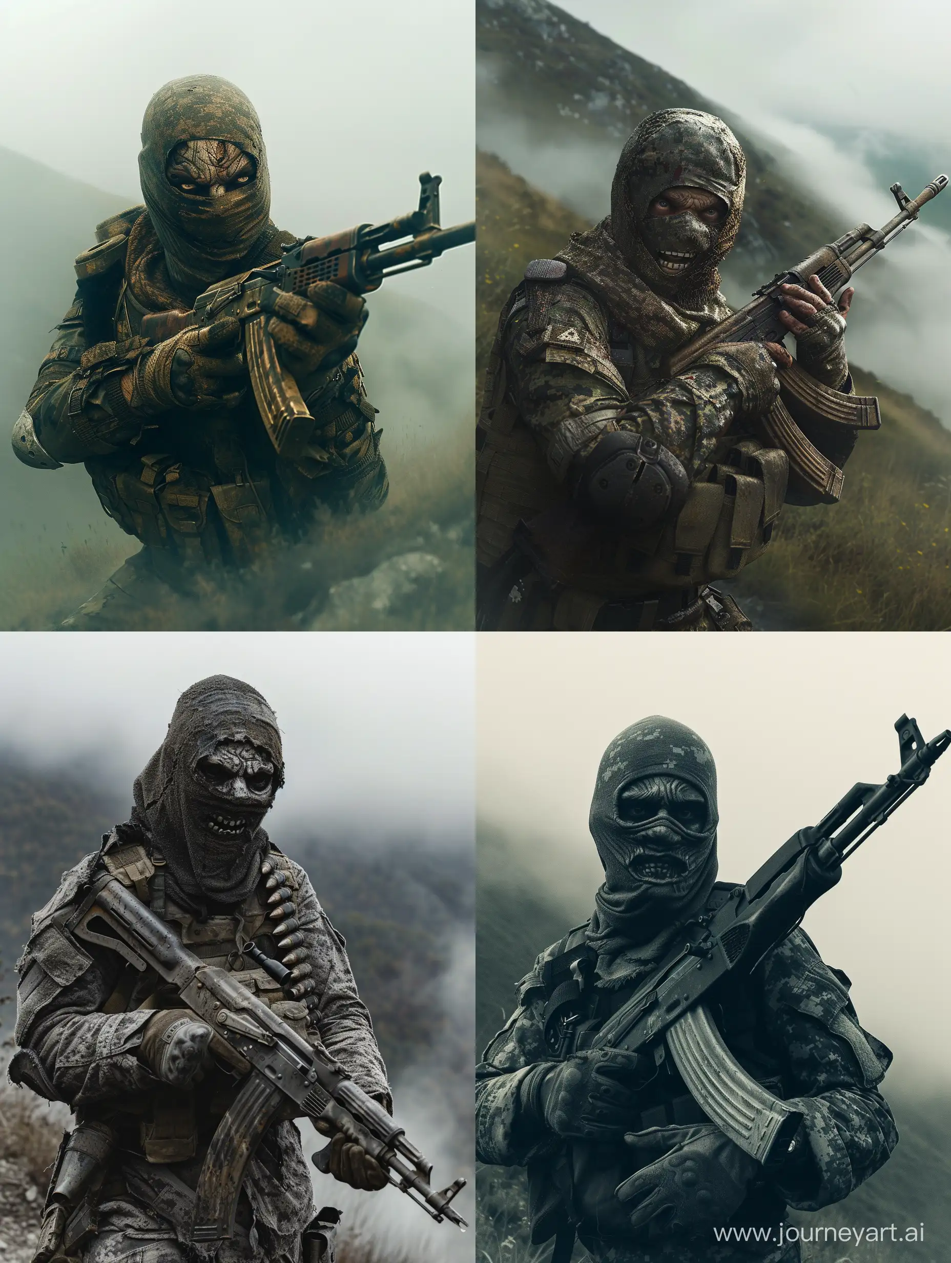 Grim-Warrior-in-Misty-Hills-Reflections-of-War-and-Fear