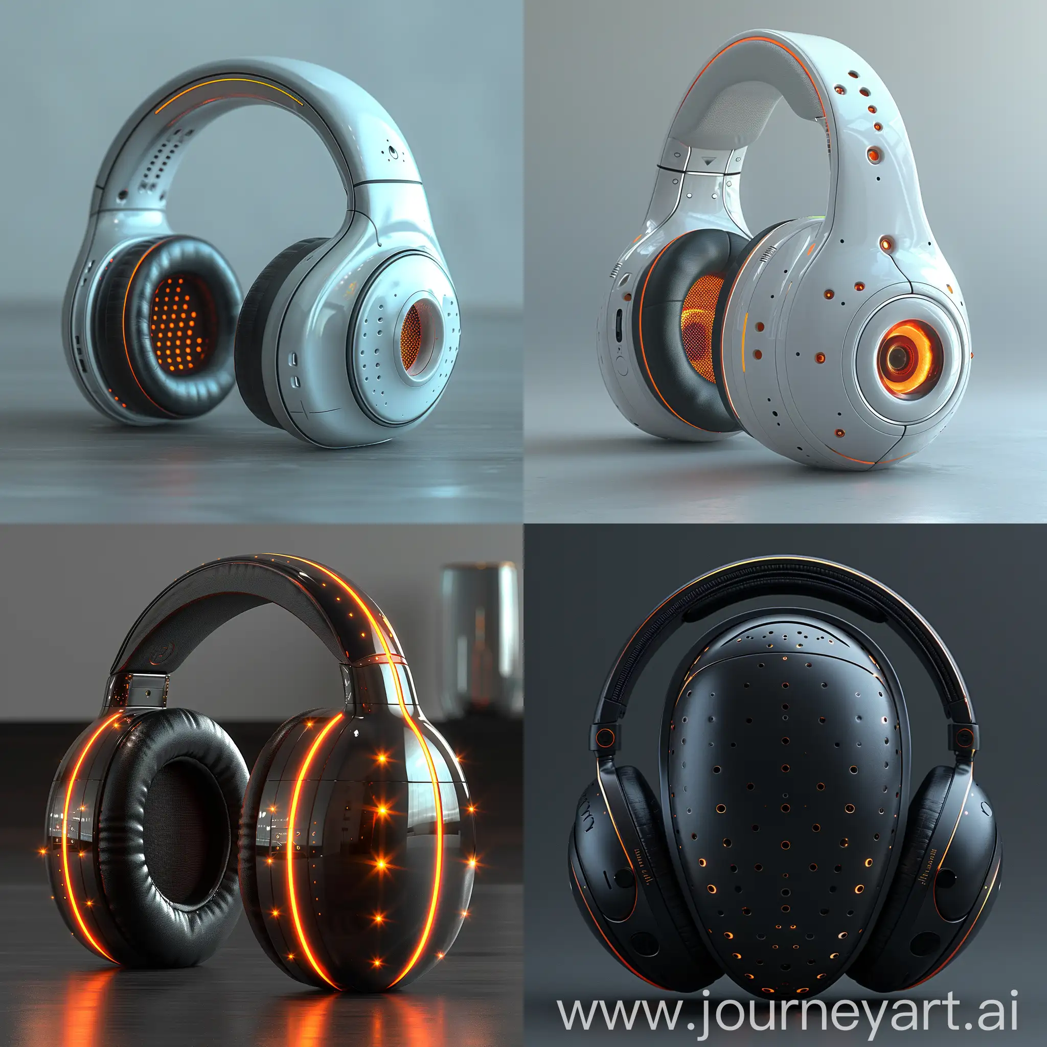 Futuristic PC headphones, Augmented Reality Integration, Brain-Computer Interface, Holographic Display, Biometric Sensors, Voice Command Technology, Real-time Language Translation, Adaptive Noise Cancellation, Wireless Charging, Gesture Controls, Modular Design, Recycled Materials, Energy-Efficient, Biodegradable Components, Sustainable Packaging, Repairability, Carbon Neutral Production, Minimalist Design, Low Toxicity, Eco-friendly Certifications, End-of-Life Recycling, Nanoparticle Coating, Nanowire Technology, Nano-Scale Transducers, Self-Healing Materials, Nanoporous Structures, Nanoparticle Filters, Nano-Enhanced Batteries, Nanoscale Antennas, Nanoparticle Sensors, Nanostructured Composites, octane render --stylize 1000