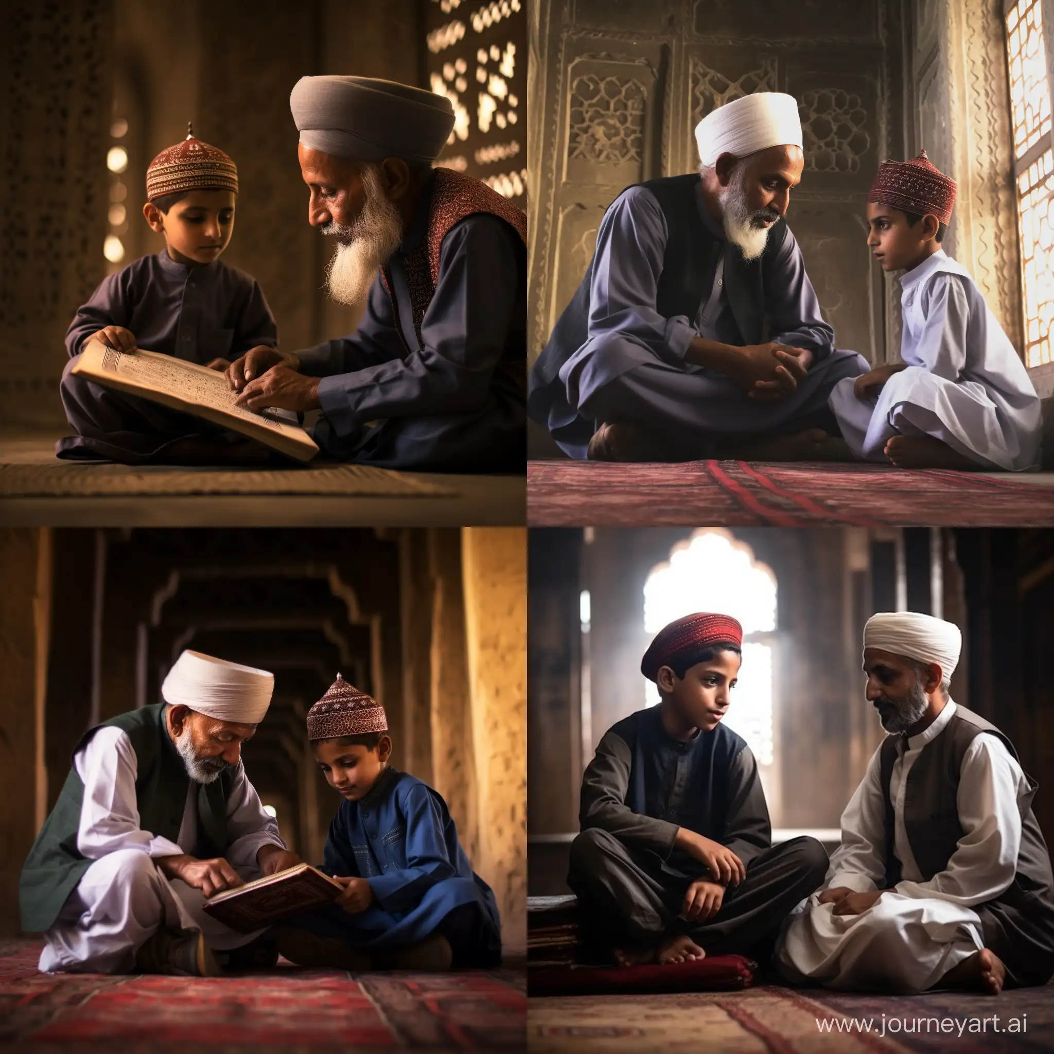 Omani-Boy-Learning-Quran-from-Elder-in-Traditional-Setting