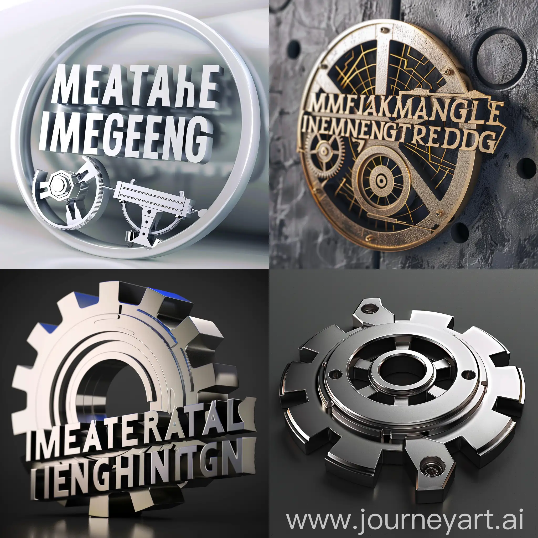3D logo by name " mechanical engineering "