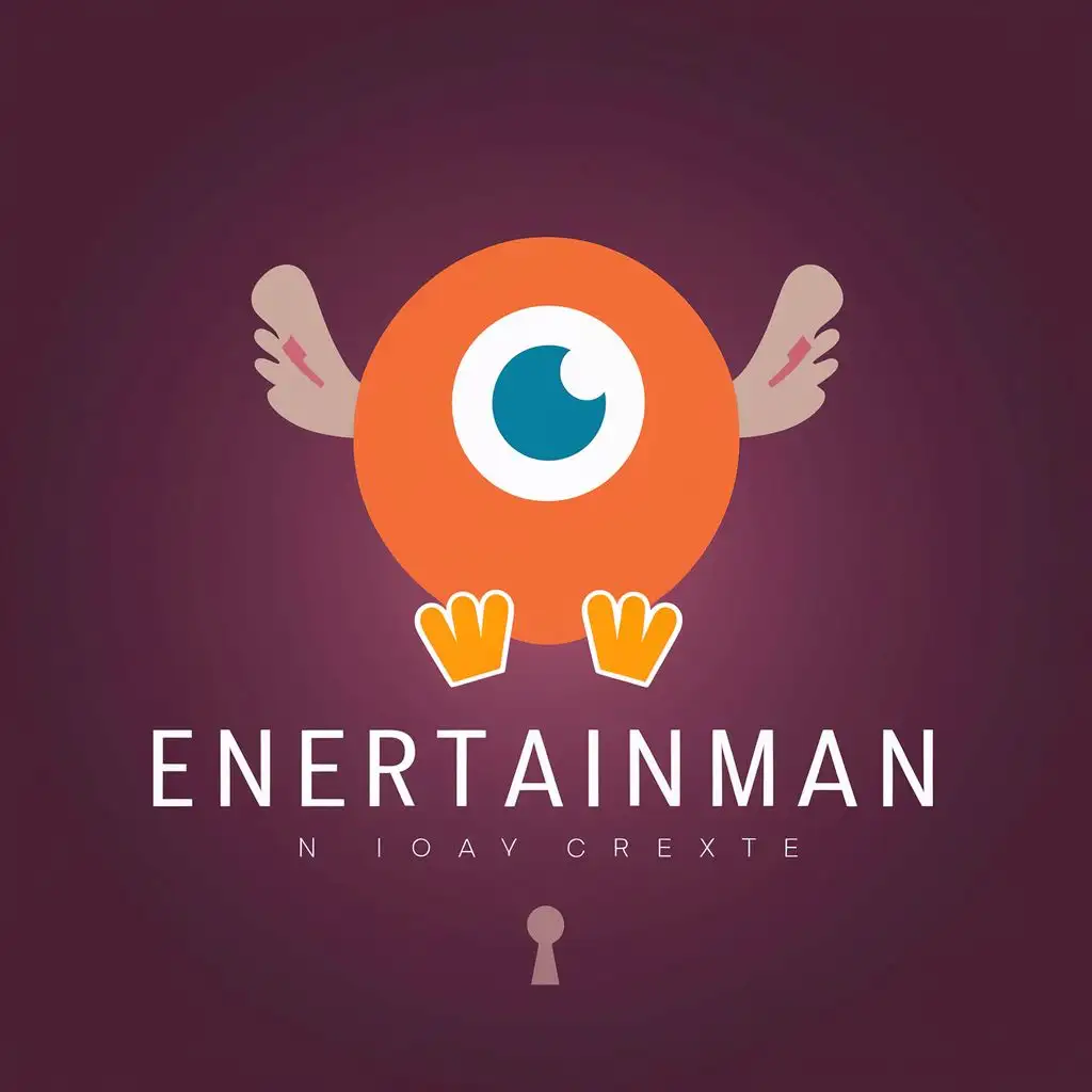 logo, logo, happy , one eyed circle bird with feet and wings tucked behind, with triangle beak in Events industry

, with the text "alt", typography, be used in Entertainment industry
