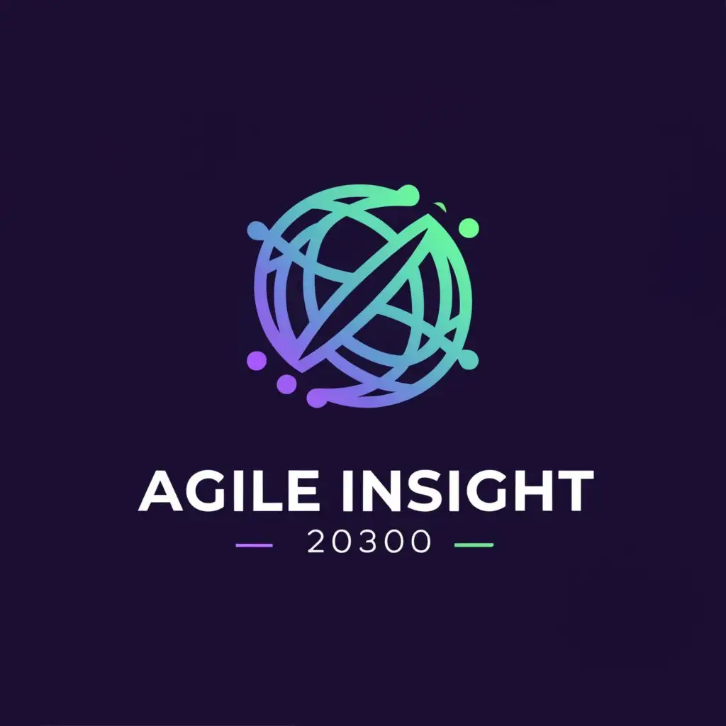 a logo design,with the text "Agile Insight 2030", main symbol:IT, Technology, Business, Global,Moderate,be used in Technology industry,clear background