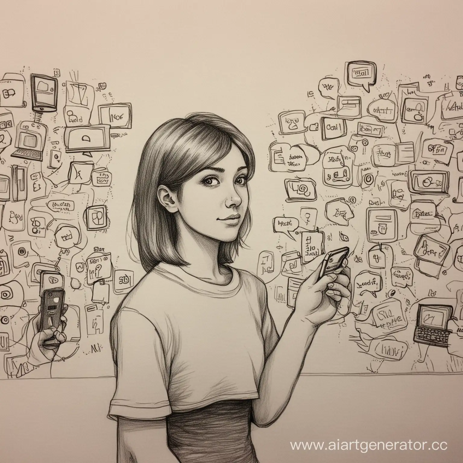 Draw the disadvantages of social networks in the lives of teenagers