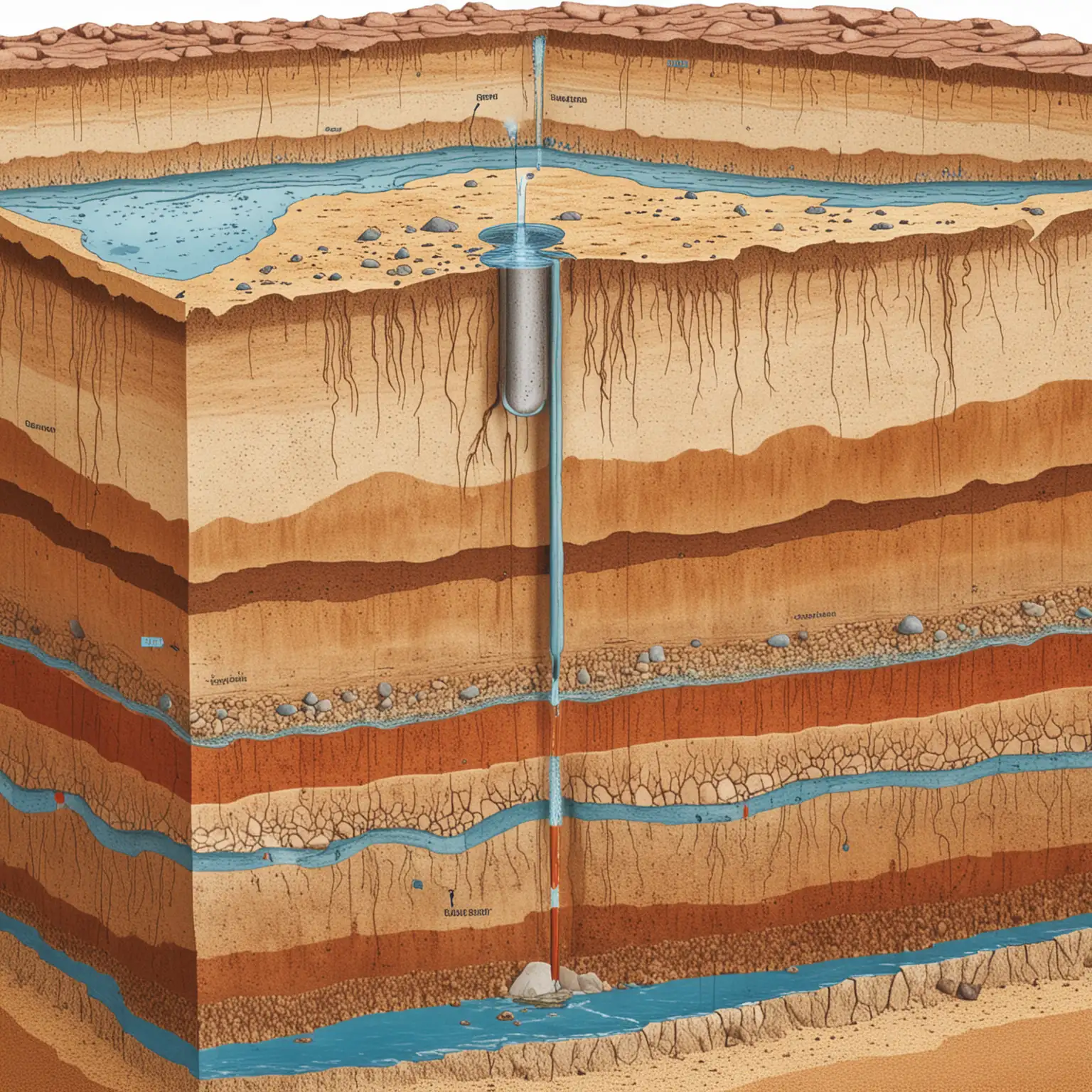 CrossSection-Diagram-Earths-Surface-and-Groundwater-Layers