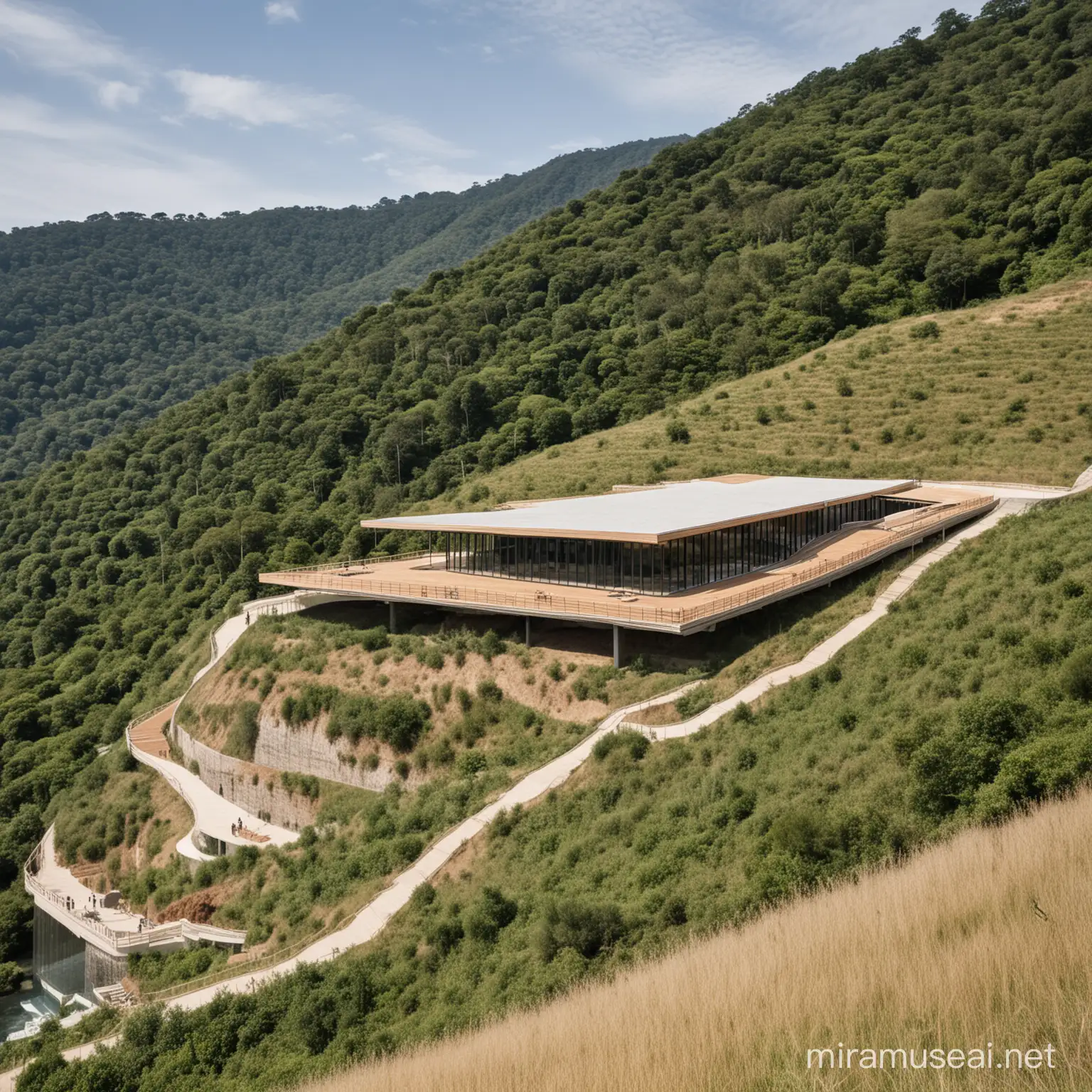 Ecological Architectural Design Pereira Water Management Center by Kengo Kuma
