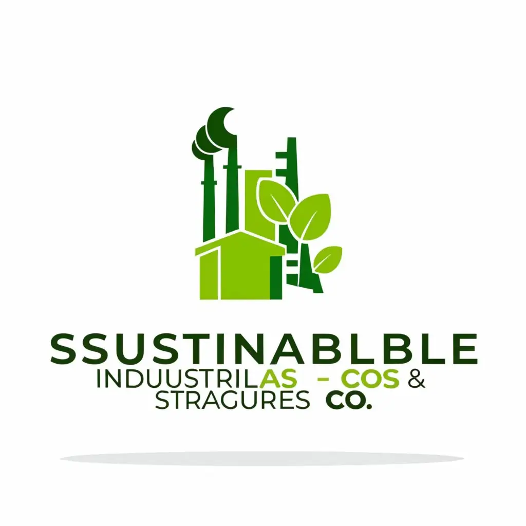 a logo design,with the text "Sustainable Industrial Structures Co", main symbol:Factory,Moderate,be used in Construction industry,clear background
