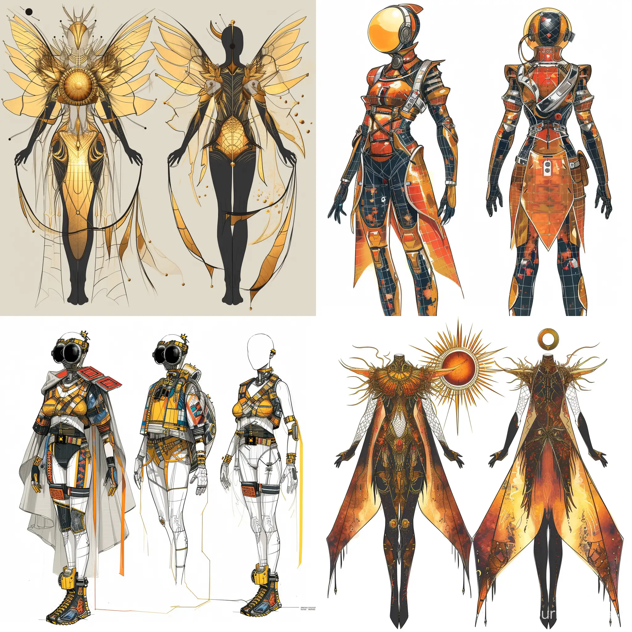 Solarpunk fashion design