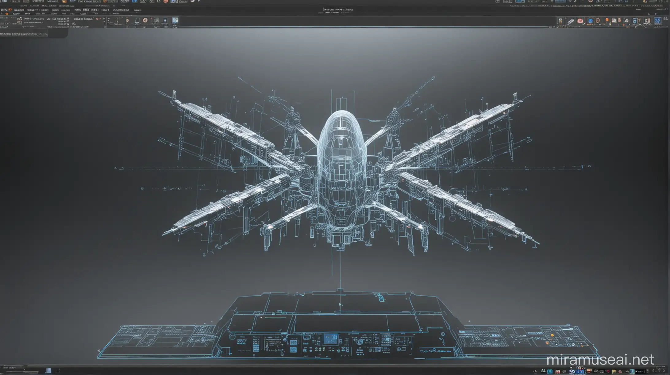 Interactive Holographic 3D Digital Engine Display