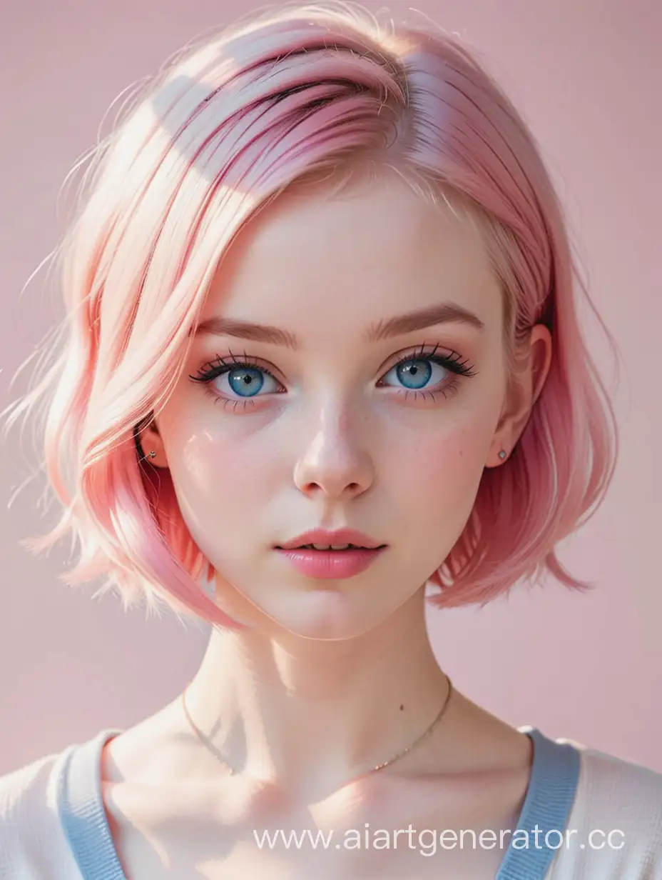 Paleskinned-Girl-with-Short-Pink-Hair-and-Blue-Eyes