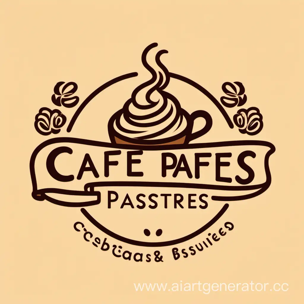 логотип для кафе, которое продает выпечку и кофе