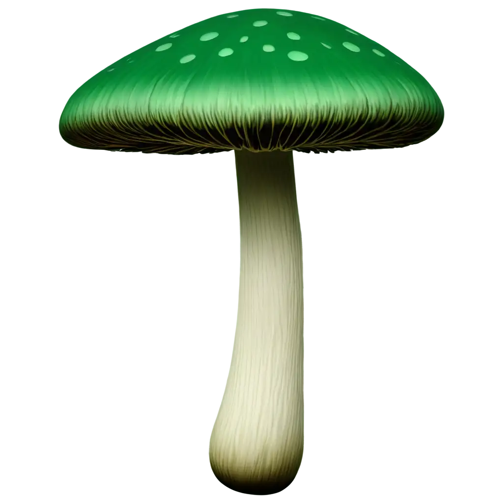 Stunning-Green-Mushroom-PNG-A-HighQuality-Image-for-Nature-Enthusiasts-and-Artists