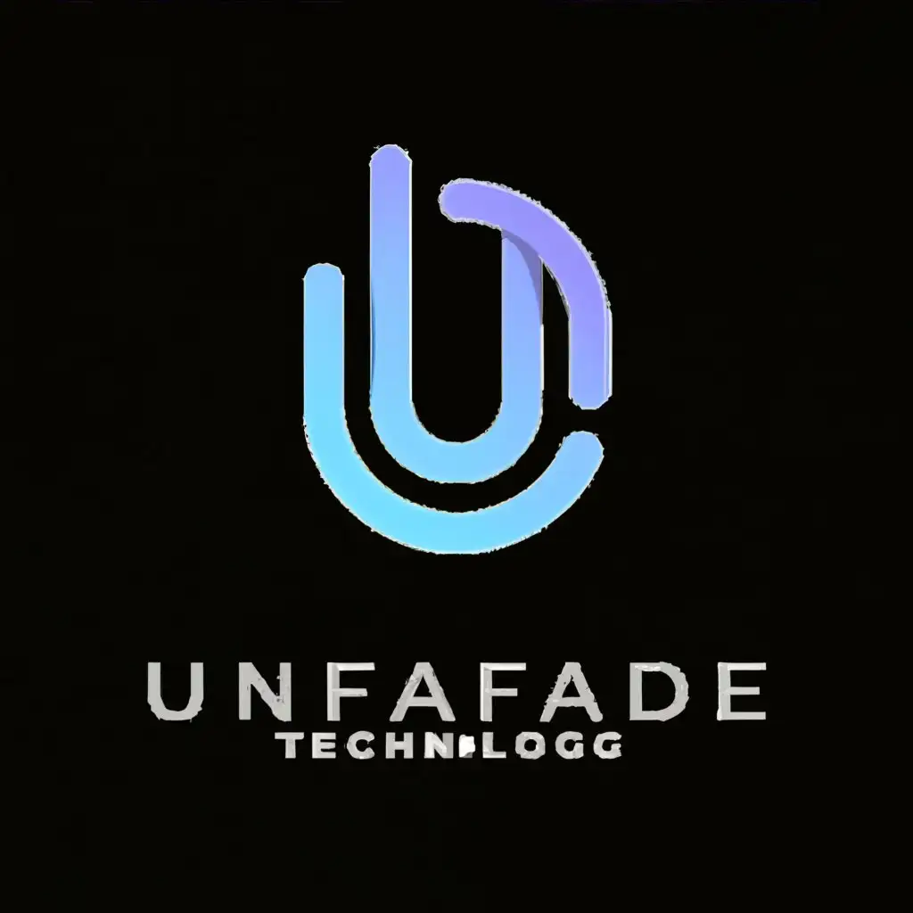 a logo design,with the text "unfade technology", main symbol:web design that never die, letter u,complex,clear background