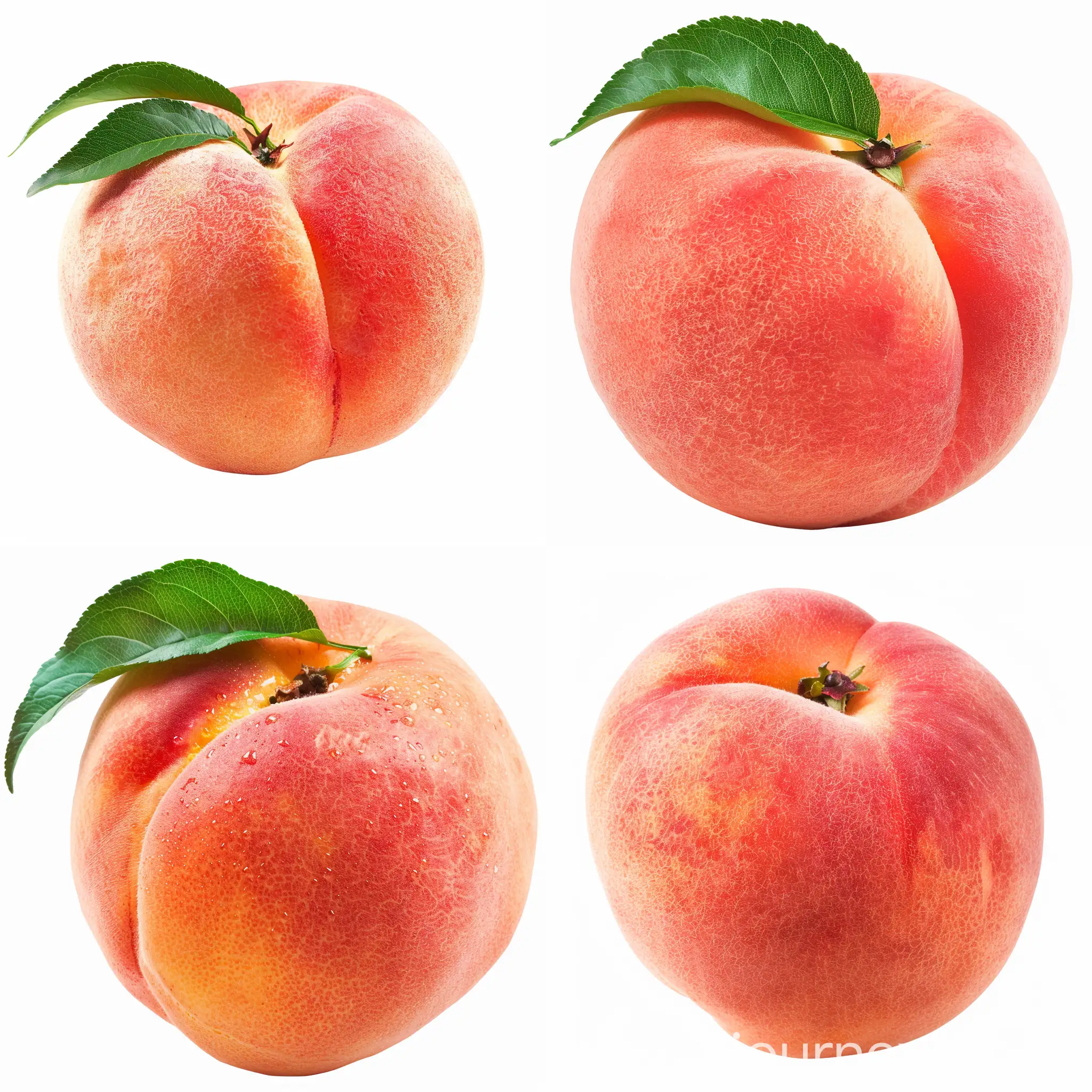 Juicy-Peach-Illustration-with-Transparent-Background