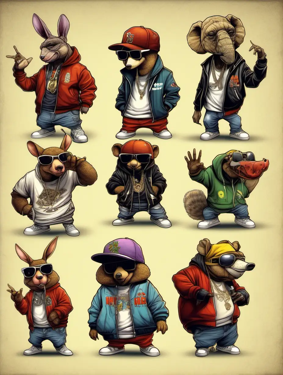 Dynamic HipHop Anthro Animals Breakdancing Extravaganza