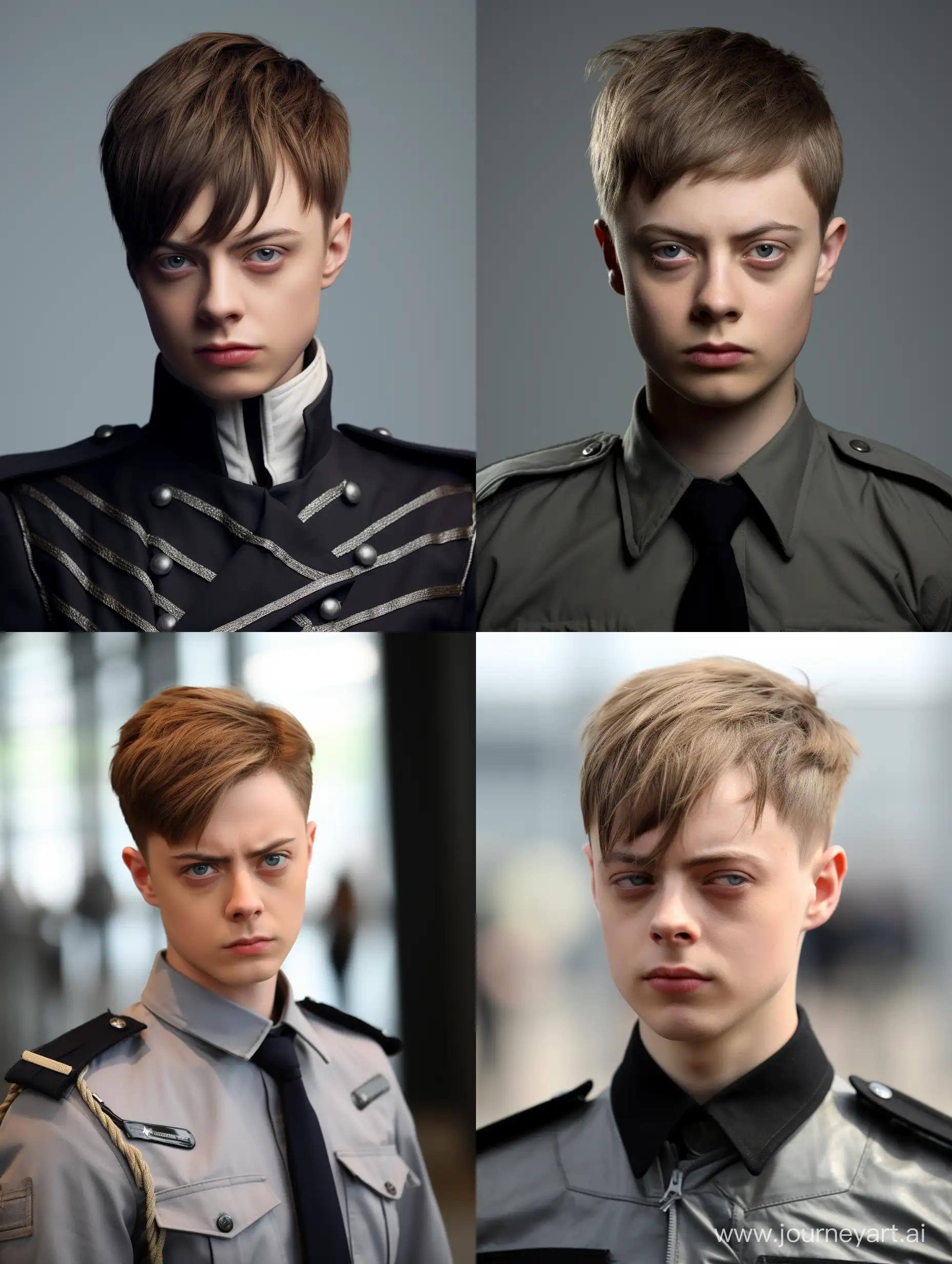 Dane-Dehaan-in-Attack-on-Titan-Survey-Corps-Uniform-with-Levi-Ackerman-Haircut