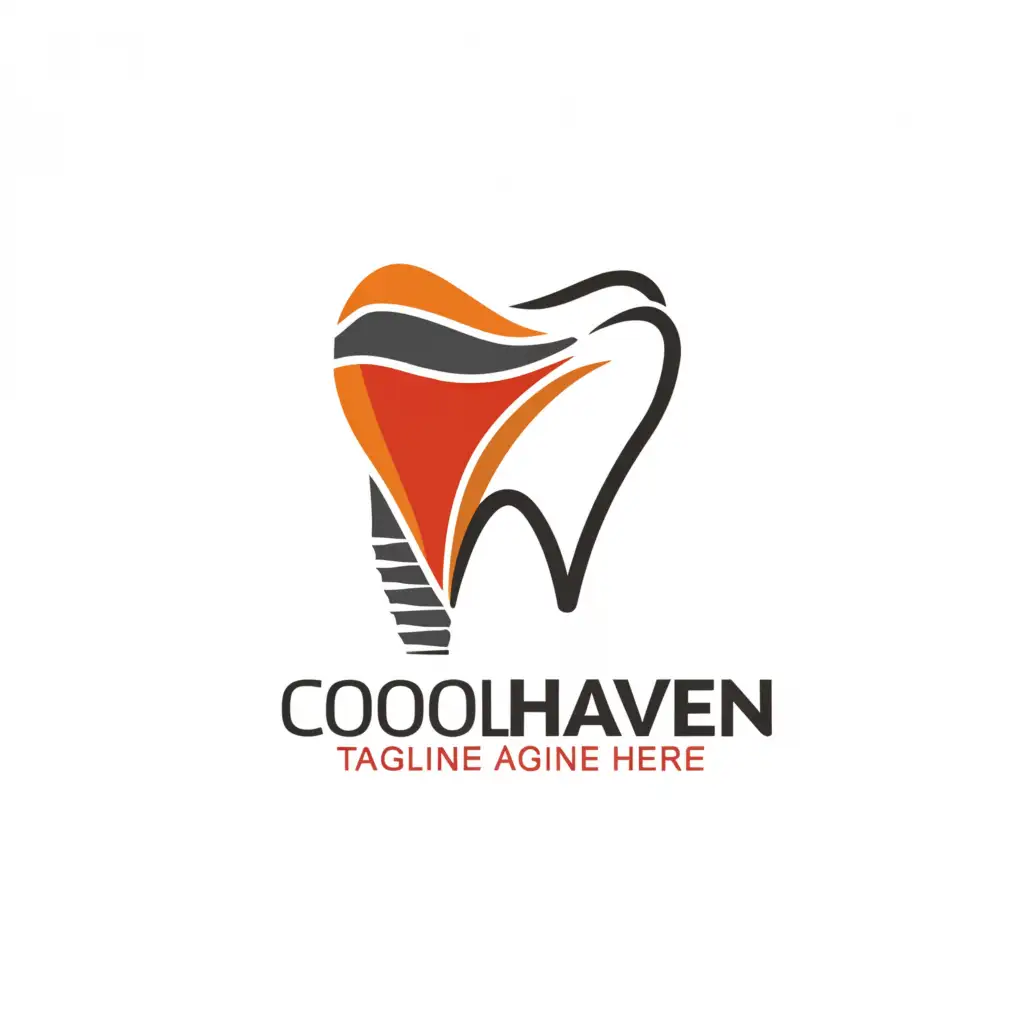 LOGO-Design-For-Coolhaven-Dentist-Practice-Modern-Tooth-and-Dental-Implant-Emblem
