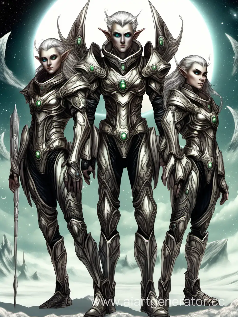Galactic-Elves-in-Exoskeleton-Suits-with-Enlarged-Eyes