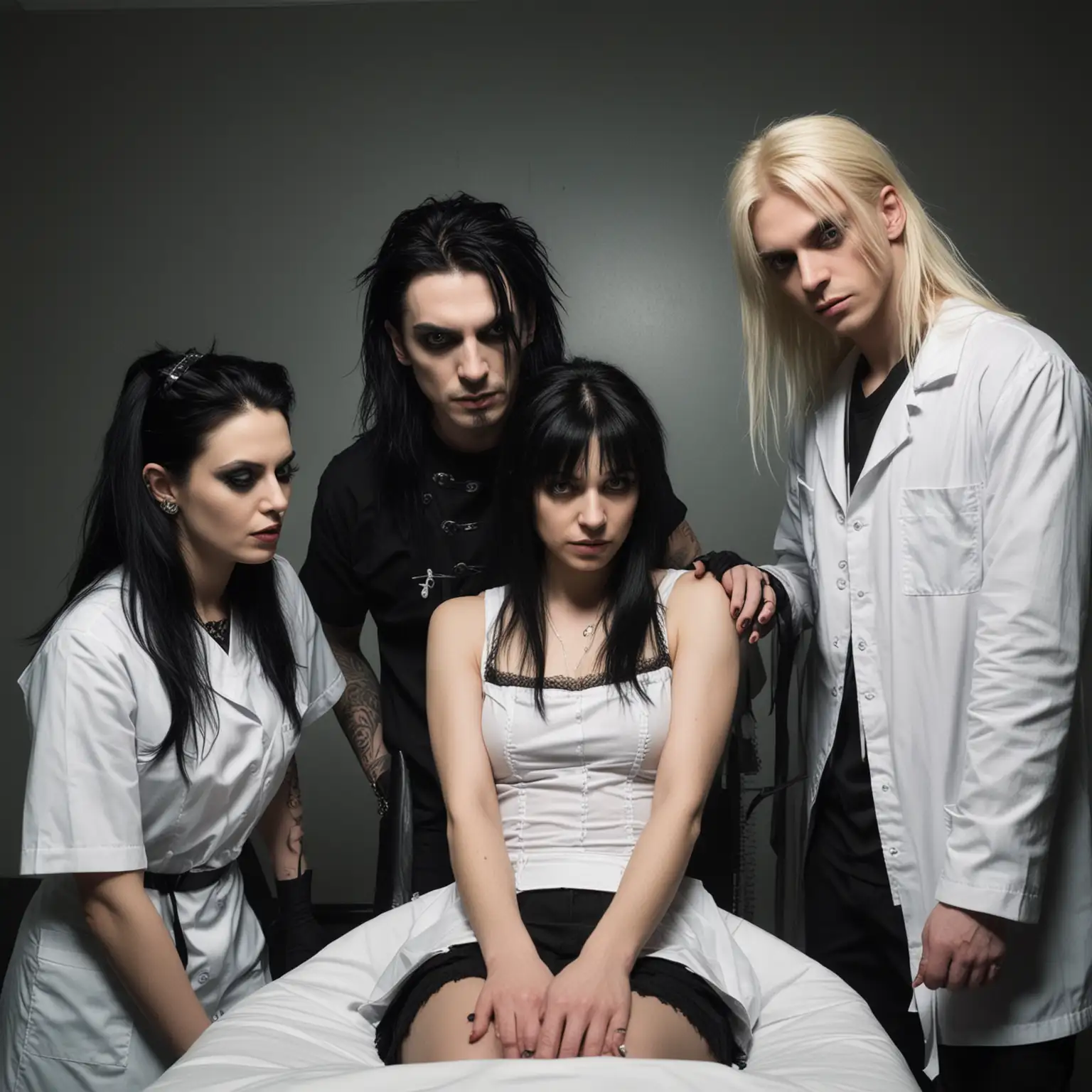 Gothic Medical Examination Intimidating Nurse and Rocker