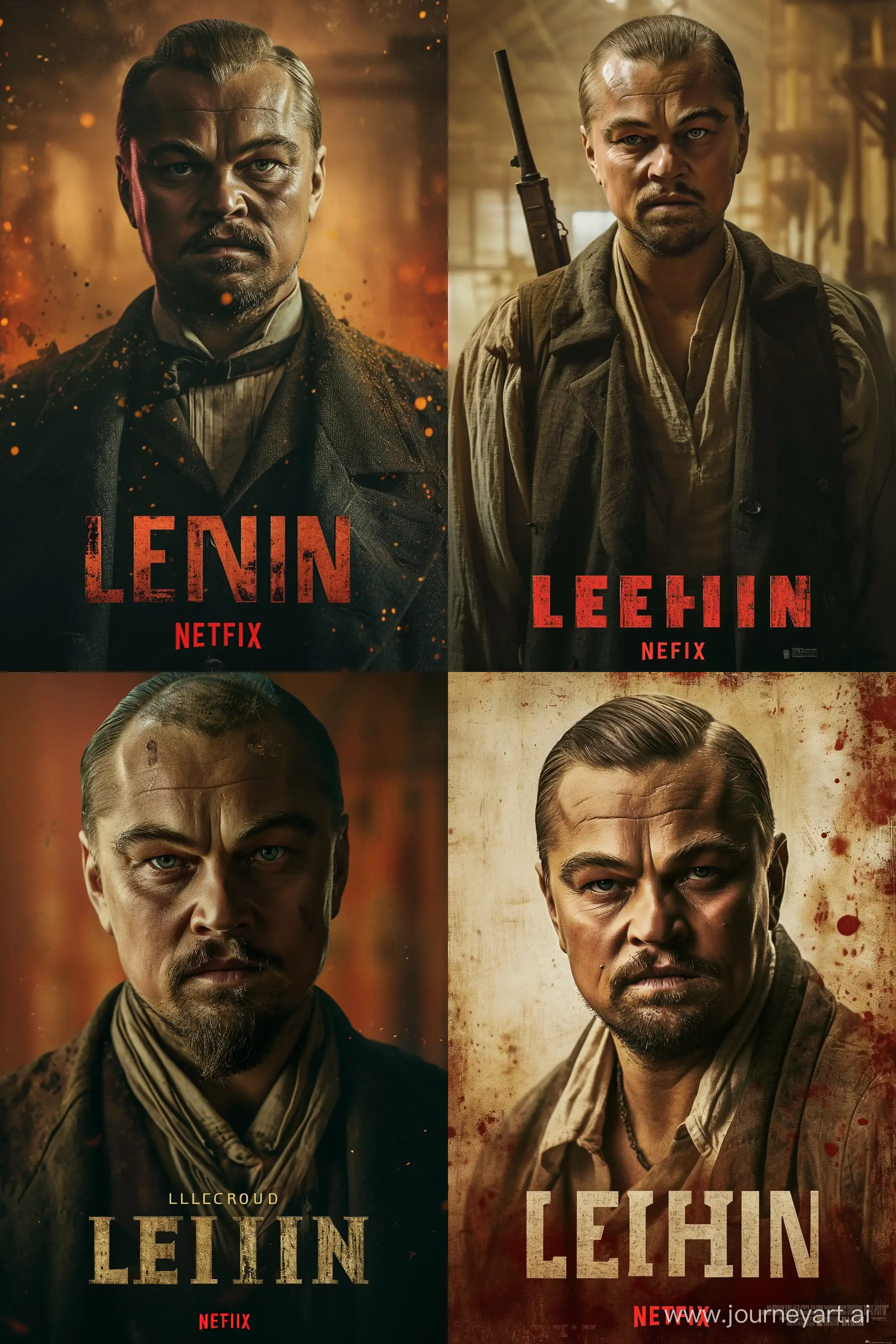 Balding-Leonardo-DiCaprio-Portrays-Lenin-in-Soviet-Movie-Poster