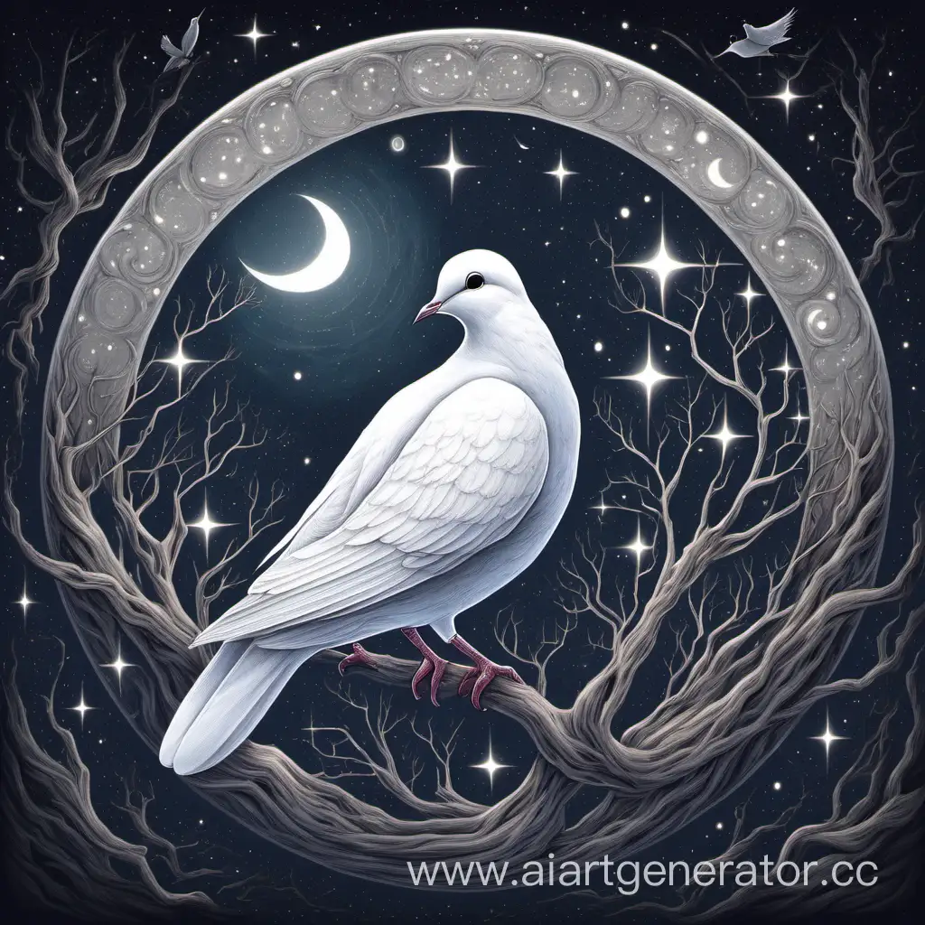 Mystical-Lunar-Dove-in-Enchanting-Night-Sky