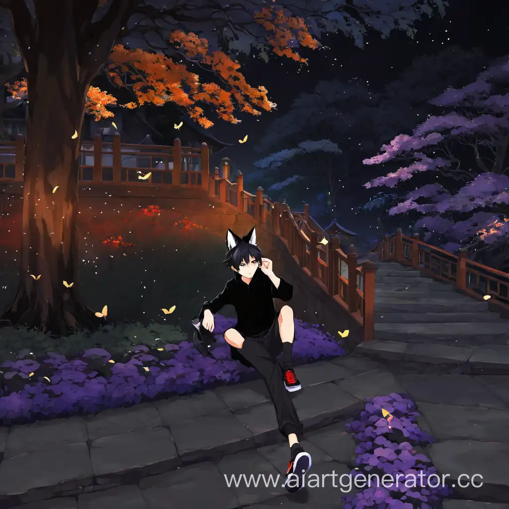 Anime-Boy-with-Fox-Ears-in-Stylish-Black-Attire